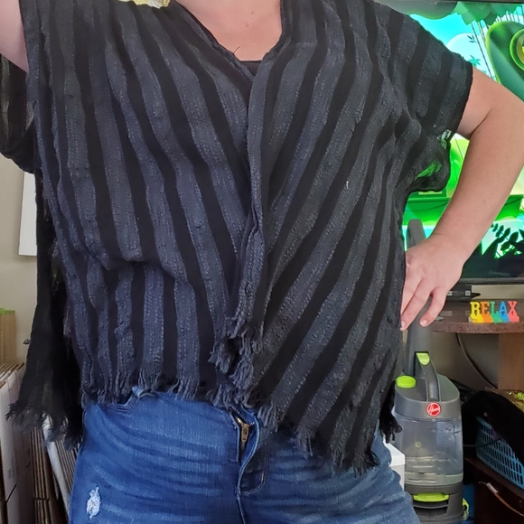 Plus size N/W/T [I keep tags] Bohemian style shawl - Picture 2 of 7